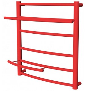 Рушникосушка Safo 6 червона RAL3020 драбинка 500x482, red