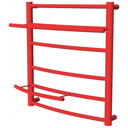 Рушникосушка Safo 6 червона RAL3020 драбинка 500x482, red