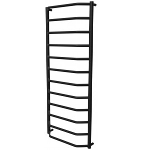 Сушарка для рушників Standart 12 чорна RAL9005 драбинка 1250x532, black