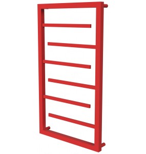 Червона рушникосушка Prestige 6 RAL3020 драбинка 750x480, red