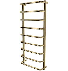 Золота рушникосушка Modern 9 драбинка 950x432, gold