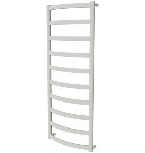 Біла рушникосушка Maxima 10 RAL9016 драбинка 1050x432, white
