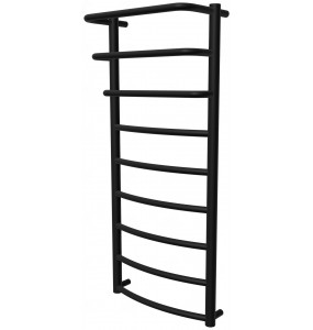 Чорна сушарка для рушників Grosse 9 RAL9005 драбинка 950x432, black