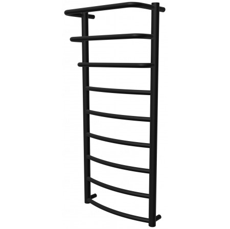 Чорна сушарка для рушників Grosse 9 RAL9005 драбинка 950x432, black