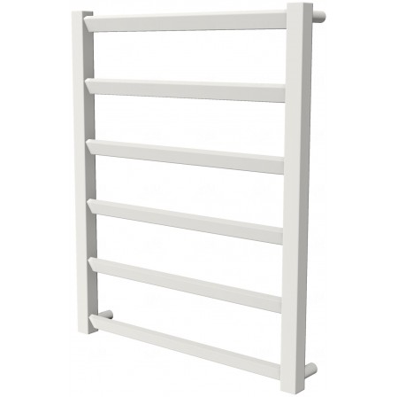 Біла сушка для рушників Slide 6 RAL9016 драбинка 650x530, white