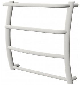 Біла сушарка для рушників Breeze 4 RAL9016 драбинка 450x482, white