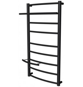 Чорна рушникосушка Safo 9 RAL9005 драбинка 800x432, black