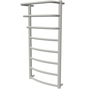 Біла рушникосушка Grosse 8 RAL9016 драбинка 850x432, white