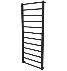 Сушка для рушників Quatro 12 чорна RAL9005 драбинка 1250x530, black