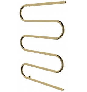 Золота сушарка для рушників Змійка 5 945x650, gold