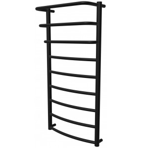Чорна рушникосушилка Grosse 9 RAL9005 драбинка 950x482, black