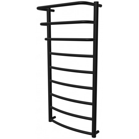 Чорна рушникосушилка Grosse 9 RAL9005 драбинка 950x482, black