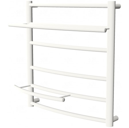 Біла рушникосушка Safo 6 RAL9016 драбинка 500x482, white
