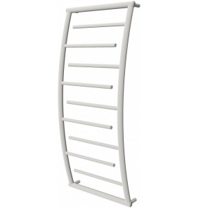 Біла рушникосушка Atlantica 9 RAL9016 драбинка 1050x482, white