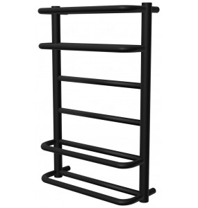 Рушникосушка Comfort 6 чорна RAL9005 драбинка 650x432, black