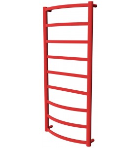 Рушникосушка Elite 9 червона RAL3020 драбинка 950x432, red