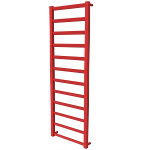 Червона рушникосушилка Slide 12 RAL3020 драбинка 1250x430, red