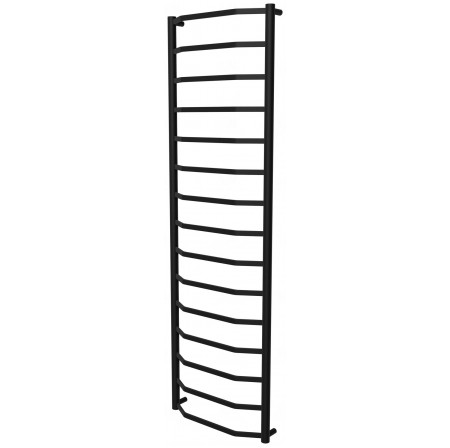 Рушникосушка Luxe 15 чорна RAL9005 драбинка 1550x482, black