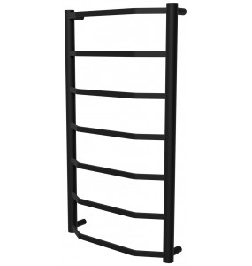 Чорна сушарка для рушників Luxe 7 RAL9005 драбинка 750x432, black