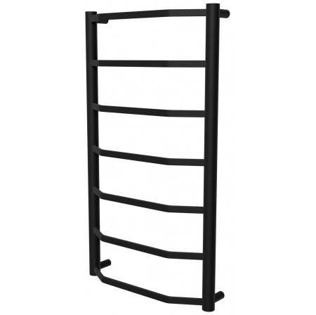 Чорна сушарка для рушників Luxe 7 RAL9005 драбинка 750x432, black