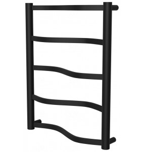 Сушарка для рушників Lagoon 5 чорна RAL9005 драбинка 550x432, black