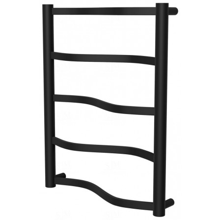 Сушарка для рушників Lagoon 5 чорна RAL9005 драбинка 550x432, black