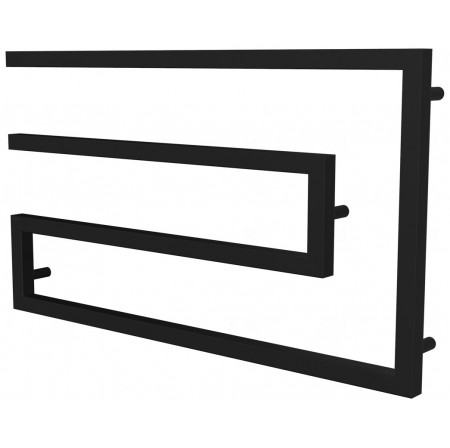 Рушникосушка Phyton 7 чорна RAL9005 змійка 510x900, black