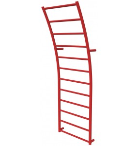 Рушникосушилка Wave 12 червона RAL3020 драбинка 1240x425, red