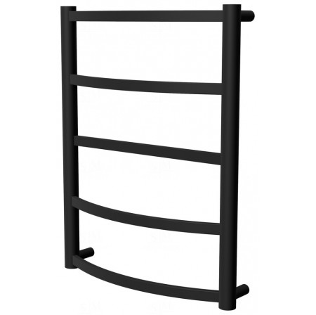 Сушка для рушників Elite 5 чорна RAL9005 драбинка 550x432, black