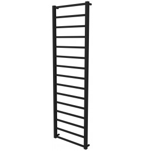 Чорна рушникосушка Quatro 15 RAL9005 драбинка 1550x480, black