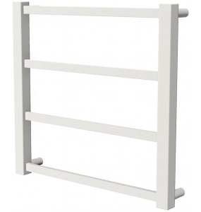 Біла сушка для рушників Quatro 4 RAL9016 драбинка 450x480, white