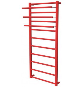 Червона рушникосушка Elegant 10 RAL3020 драбинка 1050x432, red