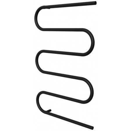 Чорна сушарка для рушників Змійка 5 RAL9005 945x600, black