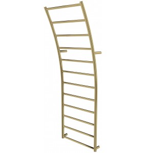 Золота сушарка для рушників Wave 12 драбинка 1240x425, gold