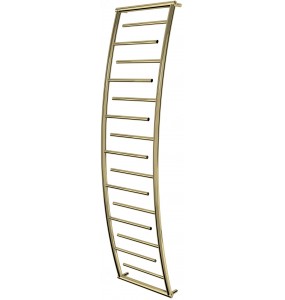 Золота рушникосушка Atlantica 15 драбинка 1650x432, gold