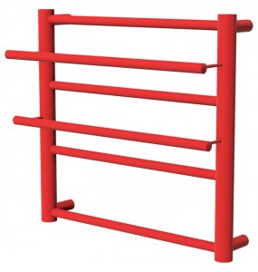 Сушарка для рушників Elegant 4 червона RAL3020 драбинка 450x432, red