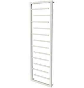 Біла сушка для рушників Prestige 12 RAL9016 драбинка 1350x480, white