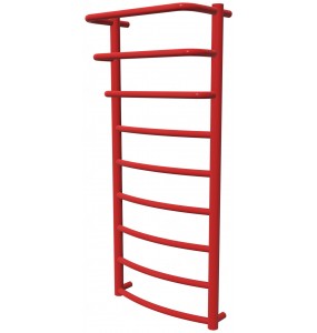 Червона рушникосушка Grosse 9 RAL3020 драбинка 950x432, red