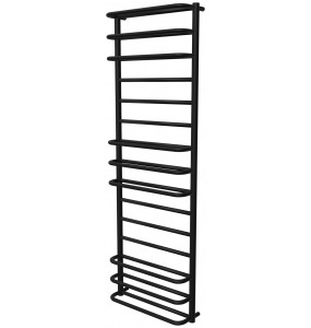 Чорна рушникосушка Comfort 15 RAL9005 драбинка 1550x532, black