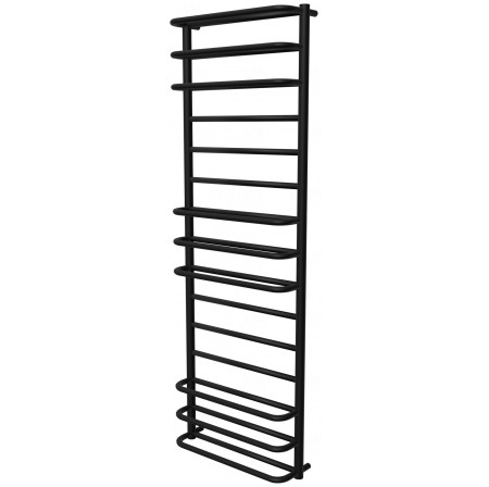 Чорна рушникосушка Comfort 15 RAL9005 драбинка 1550x532, black