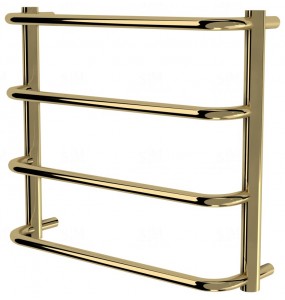 Золота рушникосушка Modern 4 драбинка 450x532, gold