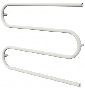 Біла рушникосушка Змійка 5 RAL9016 змійка 945x400, white