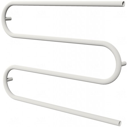 Біла рушникосушка Змійка 5 RAL9016 змійка 945x400, white