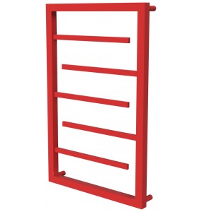 Червона рушникосушка Prestige 5 RAL3020 драбинка 650x480, red