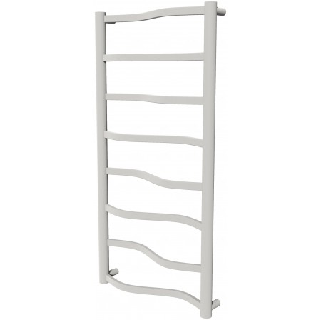 Біла рушникосушка Lagoon 8 RAL9016 драбинка 850x432, white