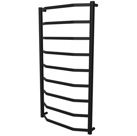 Чорна рушникосушка Luxe 9 RAL9005 драбинка 950x532, black