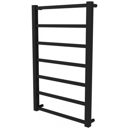 Рушникосушка Quatro 7 чорна RAL9005 драбинка 750x480, black