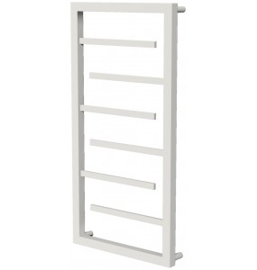 Біла рушникосушка Prestige 6 RAL9016 драбинка 750x430, white