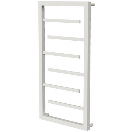 Біла рушникосушка Prestige 6 RAL9016 драбинка 750x430, white