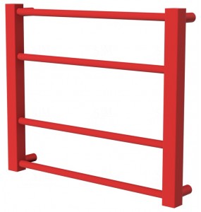 Рушникосушка Sonnet 4 червона RAL3020 драбинка 400x480, red